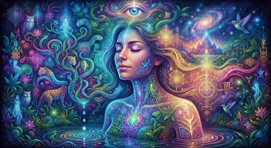 Beautiful visions with ayahuasca