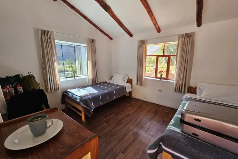 Private room at an ayahuasca retreat in the Sacred Valley Peru