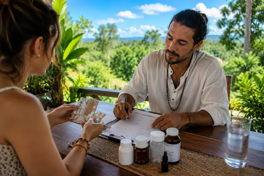 Medication screening before participating in an ayahuasca retreat